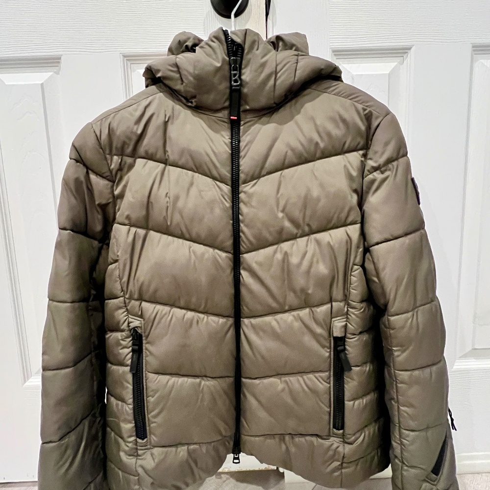 Bogner Fire+Ice Saelly Puffer Ski Jacket Women's Size US 12 Olive Green 600 Fill